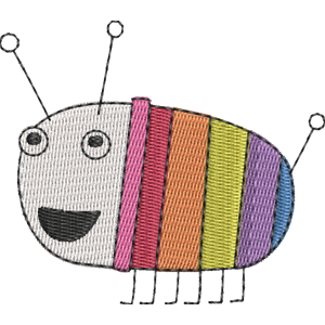 Fufu the Rainbow Beetle Ben & Holly's Little Kingdom Free Coloring Page for Kids