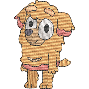 Dougie Bluey Free Machine Embroidery Design