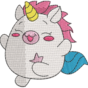 Fancy the Unicorn Pikmi Pops Free Machine Embroidery Design