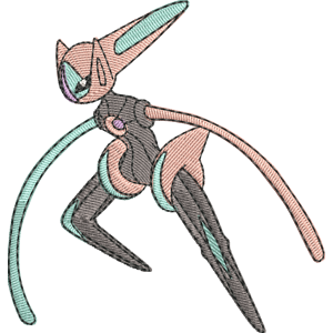 Deoxys Speed Forme Pokemon Free Coloring Page for Kids