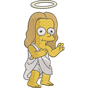 Baby Jesus Simpsons Free Machine Embroidery Design