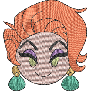 Madame Medusa Disney Emoji Blitz Free Machine Embroidery Design