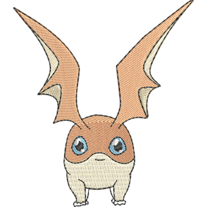 Patamon Digimon Free Coloring Page for Kids