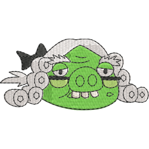 Chronicler Pig Angry Birds Pigs Free Machine Embroidery Design