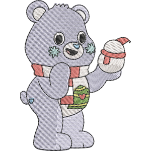 Christmas Wishes Bear Free Coloring Page for Kids