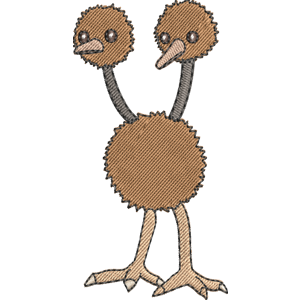 Doduo 1 Pokemon Free Coloring Page for Kids