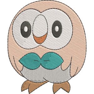Rowlet Pokemon Free Coloring Page for Kids