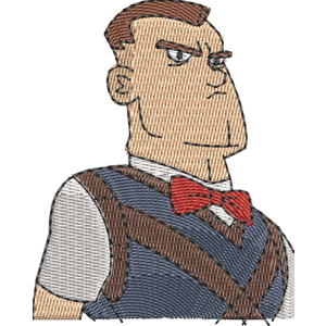 Mr. Blunt Milo Murphy Law Free Machine Embroidery Design