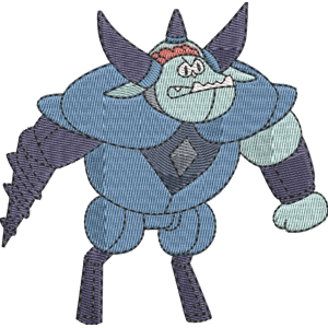 Big Bull Demon OK K.O.! Let's Be Heroes Free Machine Embroidery Design