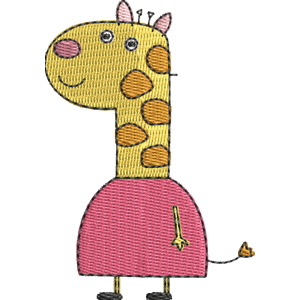 Mummy Giraffe Peppa Pig Free Machine Embroidery Design