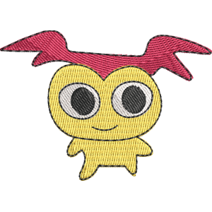 Girl Deviltchi Tamagotchi Free Coloring Page for Kids