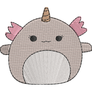 Caprina the Axolotl-corn Squishmallows Free Machine Embroidery Design