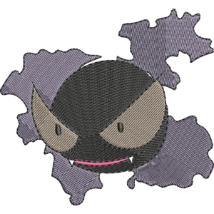 Gastly 1 Pokemon Free Coloring Page for Kids