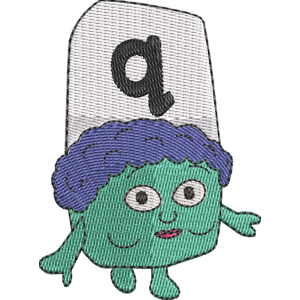 Q Alphablocks Free Machine Embroidery Design