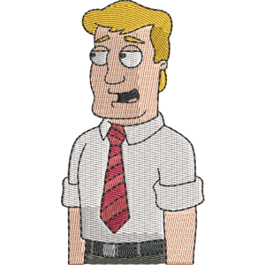 Chuck White American Dad! Free Machine Embroidery Design