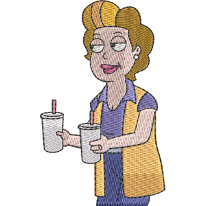 Betty Smith American Dad! Free Machine Embroidery Design