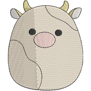 Ada the Cow Squishmallows Free Machine Embroidery Design