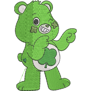 Good Luck Bear Free Coloring Page for Kids