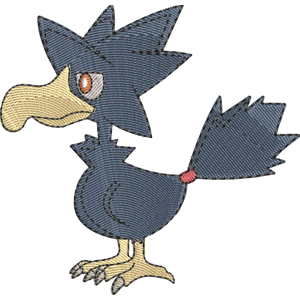 Murkrow Pokemon Free Coloring Page for Kids