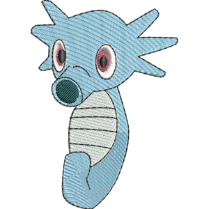 Horsea 1 Pokemon Free Coloring Page for Kids