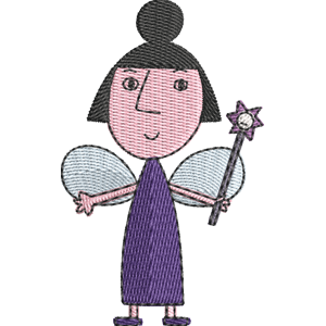 Nanny Plum Ben & Holly's Little Kingdom Free Machine Embroidery Design