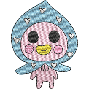 LoveZukintchi Tamagotchi Free Machine Embroidery Design