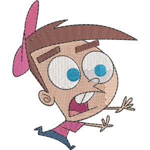 Timmy Turner Terrified Fairly Odd Parents Free Machine Embroidery Design