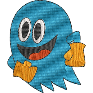 Inky Pac Man Free Machine Embroidery Design