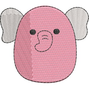 Beijo the Elephant Squishmallows Free Machine Embroidery Design