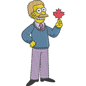 Canadian Flanders Simpsons Free Machine Embroidery Design