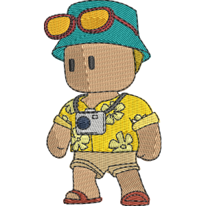 Tourist Tyler Stumble Guys Free Machine Embroidery Design