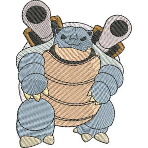 Blastoise Pokemon Free Coloring Page for Kids