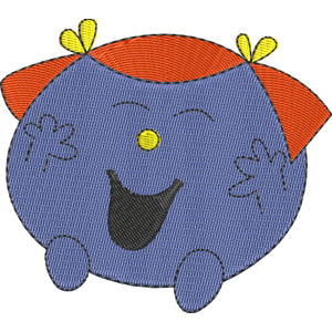 Little Miss Giggles Mr Men Free Coloring Page for Kids