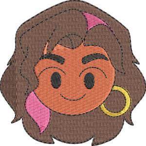 Esmeralda Disney Emoji Blitz Free Machine Embroidery Design