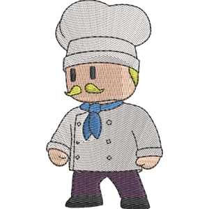 Chef Anthony Stumble Guys Free Machine Embroidery Design