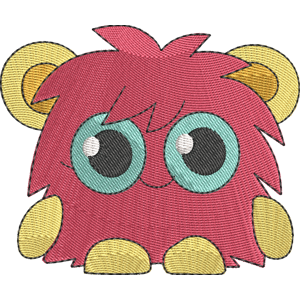 Scarlet O_Haira Moshi Monsters Free Coloring Page for Kids