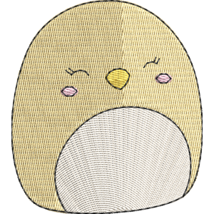 Chuck the Chick Squishmallows Free Machine Embroidery Design