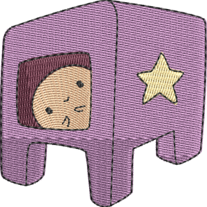 Purple Nut Creatures Adventure Time Free Machine Embroidery Design