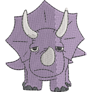 Stegosaurus Tish Tash Free Machine Embroidery Design