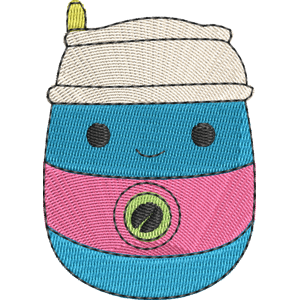 Aloeen the Latte Squishmallows Free Machine Embroidery Design