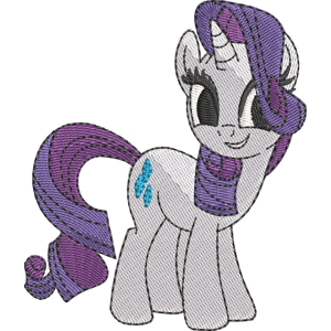 Rarity My Little Pony Friendship Is Magic Free Coloring Page for Kids