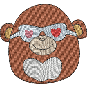 Boyd the Monkey Squishmallows Free Machine Embroidery Design