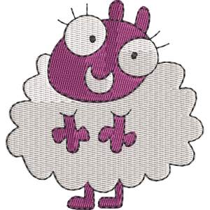 Aunt Snug the Sheep Fluffy Gardens Free Coloring Page for Kids