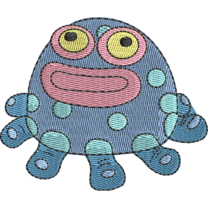 Toe Jammer My Singing Monsters Free Machine Embroidery Design