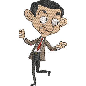 Mr. Bean Dancing Mr. Bean Free Machine Embroidery Design