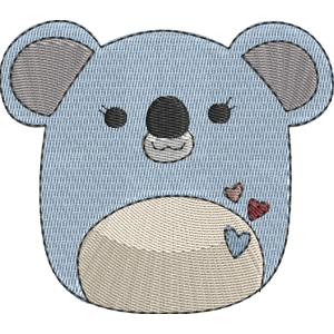 Cataleya the Koala Squishmallows Free Machine Embroidery Design