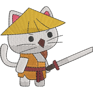 Monk StrikeForce Kitty Free Machine Embroidery Design