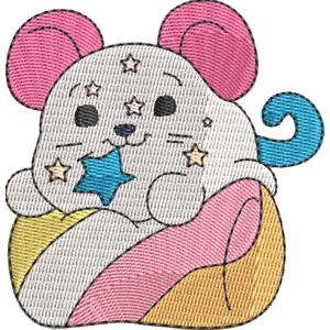 Chedda the Mouse Pikmi Pops Free Machine Embroidery Design