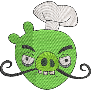 Chef Pig Angry Birds Pigs Free Coloring Page for Kids