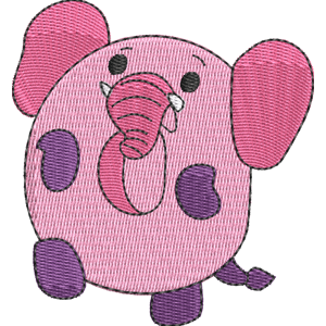 Bombo the Elephant Pikmi Pops Free Machine Embroidery Design